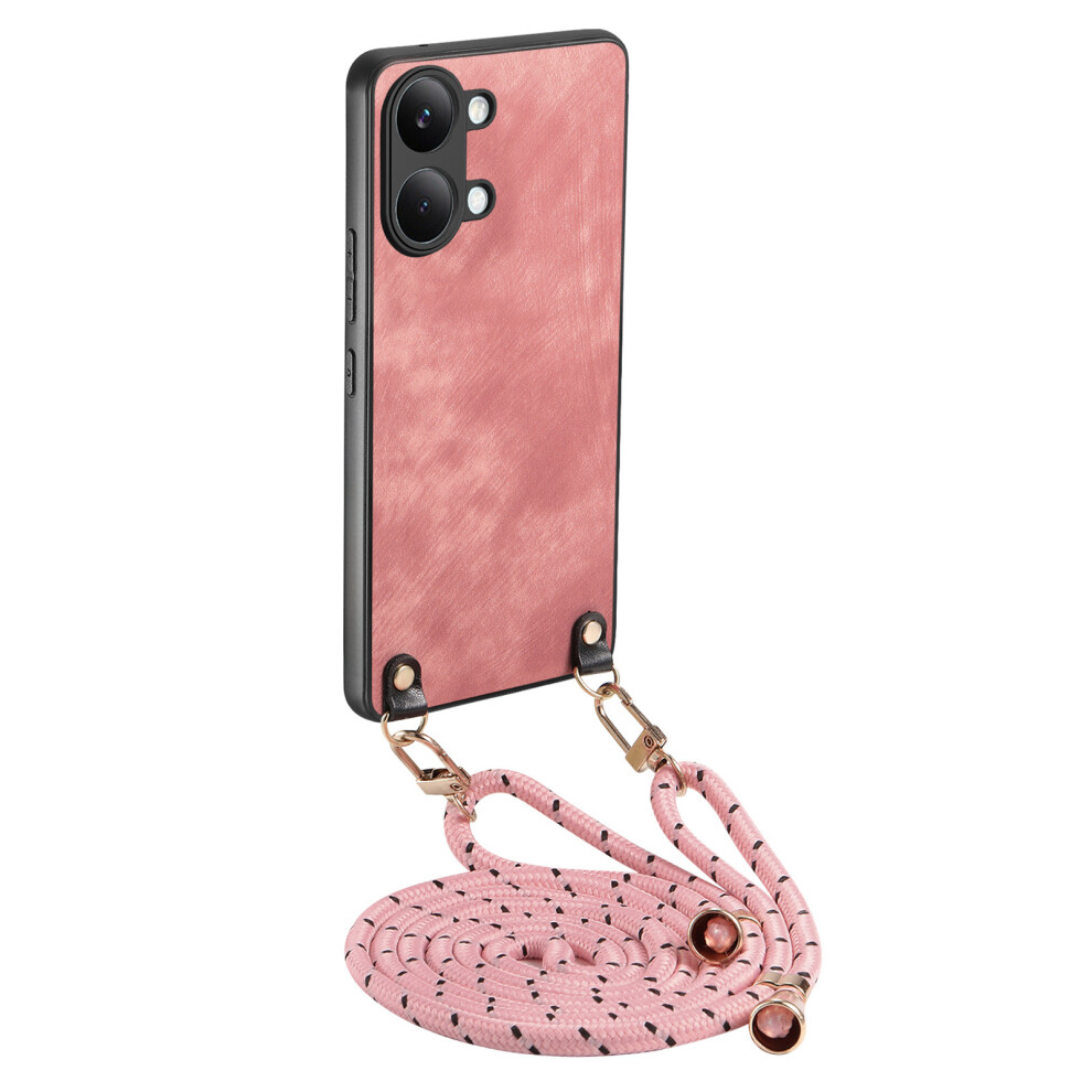 (Pink) Phone Cover For Xiaomi Redmi Turbo 5 Max 5G / Xiaomi Poco X8 Pro Max 5G Retro Leather Phone Back Cov Pink 6914291525279