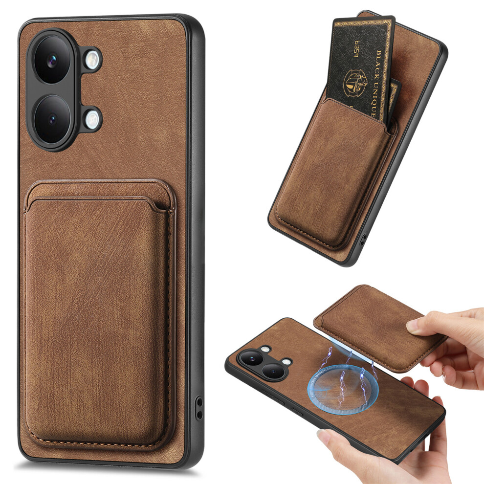 (Brown) Phone Cover For Xiaomi Redmi Turbo 5 Max 5G / Xiaomi Poco X8 Pro Max 5G Case Compatible With Magsafe Brown 6914295952217