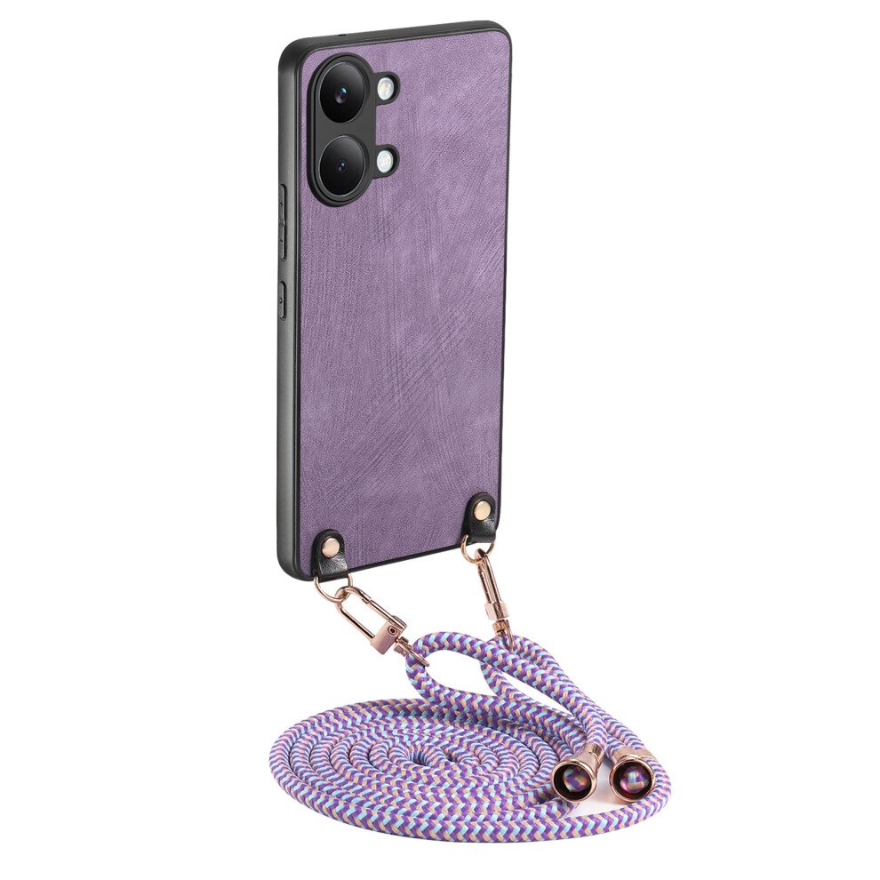 (Purple) Phone Cover For Xiaomi Redmi Turbo 5 Max 5G / Xiaomi Poco X8 Pro Max 5G Retro Leather Phone Back Cov Purple 6914292800702