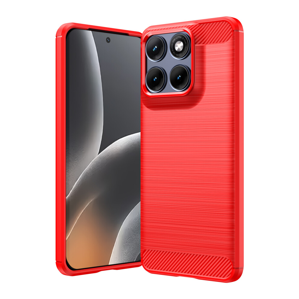 (Red) Phone Cover For Motorola Edge 70 Fusion+ 5G / Edge 70 Fusion 5G Tpu Case Protective Phone Cover Carb Red 6914299447016