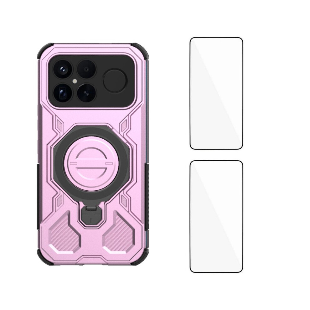 (Purple) Phone Cover For Xiaomi Poco F8 Ultra / Xiaomi Redmi K90 Pro Max 5G Case Kickstand With 2Pcs Screen F Purple 6914293550170