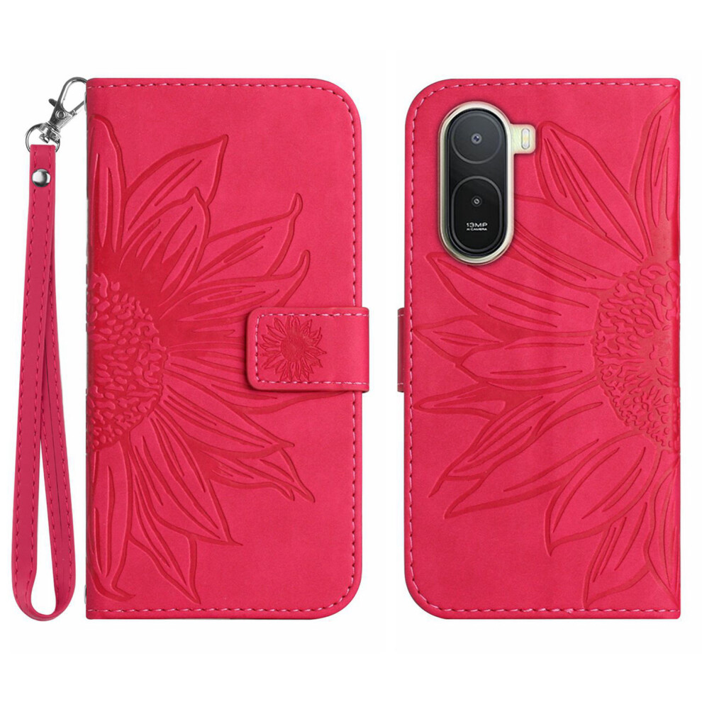 (Rose) Phone Cover For Xiaomi Redmi A7 Pro 4G (171.56Mm) Case Sunflower Imprint Leather Wallet Phone Cover 6914291586256