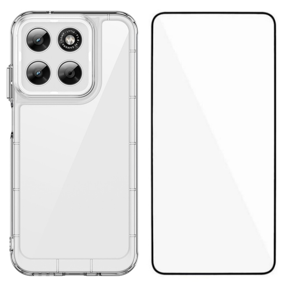 (Transparent) Phone Cover For Motorola Moto G77 5G / Motorola Moto G67 5G Case Mf Series Tpu Acrylic Clear Phone C 6914293175151