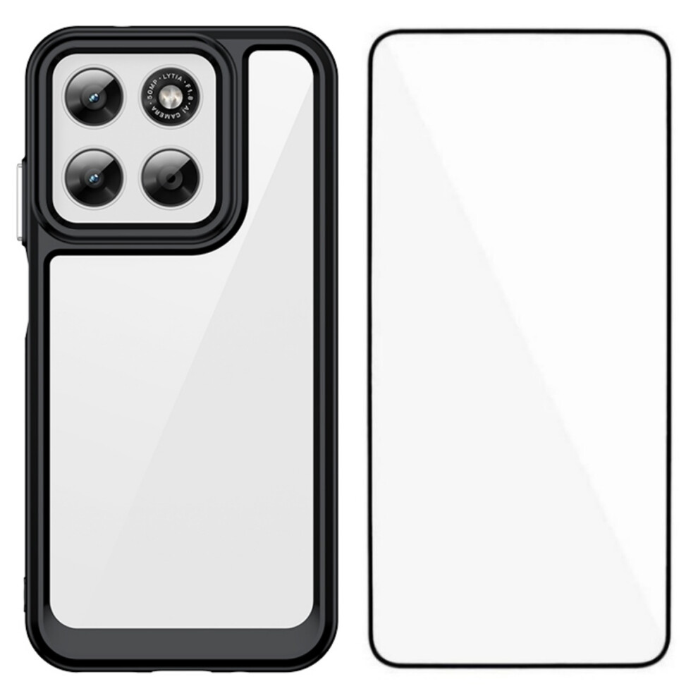 (Black) Phone Cover For Motorola Moto G77 5G / Motorola Moto G67 5G Phone Case Xc Series Tpu Acrylic Cover W Black 6914294661653