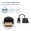 Cablu adaptor DP la VGA, 15 cm, negru 2