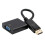 Cable adaptador DP macho a VGA hembra, 15 cm 5