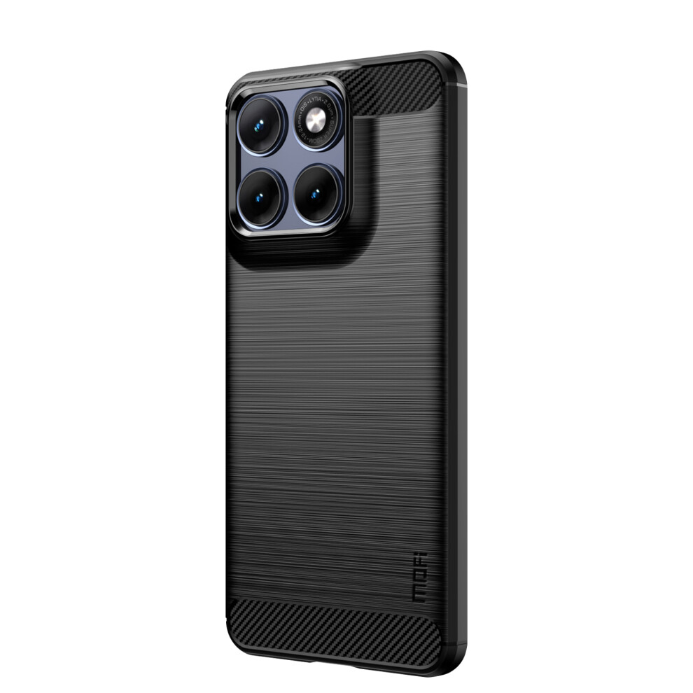 (Black) Phone Cover For Motorola Edge 70 Fusion+ 5G / Motorola Edge 70 Fusion 5G Back Cover Brushed Texture Black 6914297693729