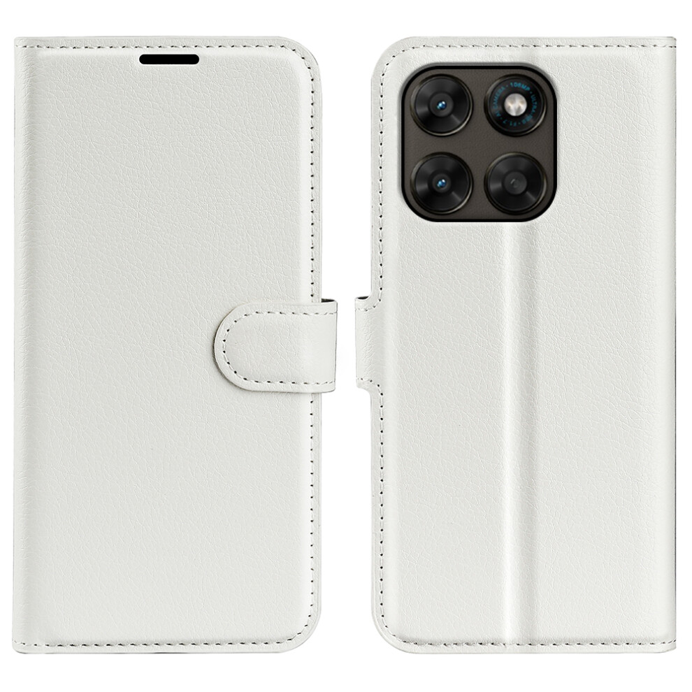 (White) Phone Cover For Motorola Moto G67 5G / Motorola Moto G77 5G Case Litchi Texture Shockproof Leather W White 6914290888788