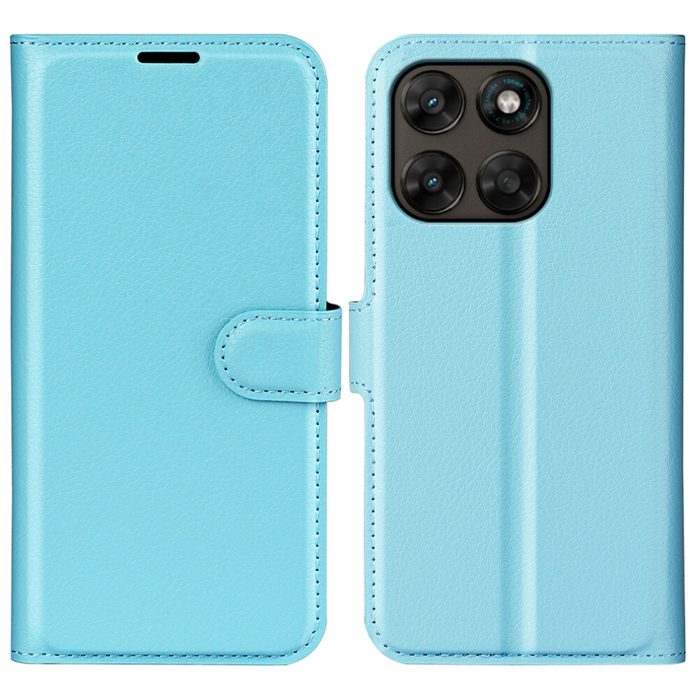 (Blue) Phone Cover For Motorola Moto G67 5G / Motorola Moto G77 5G Case Litchi Texture Shockproof Leather W Blue 6914298466971