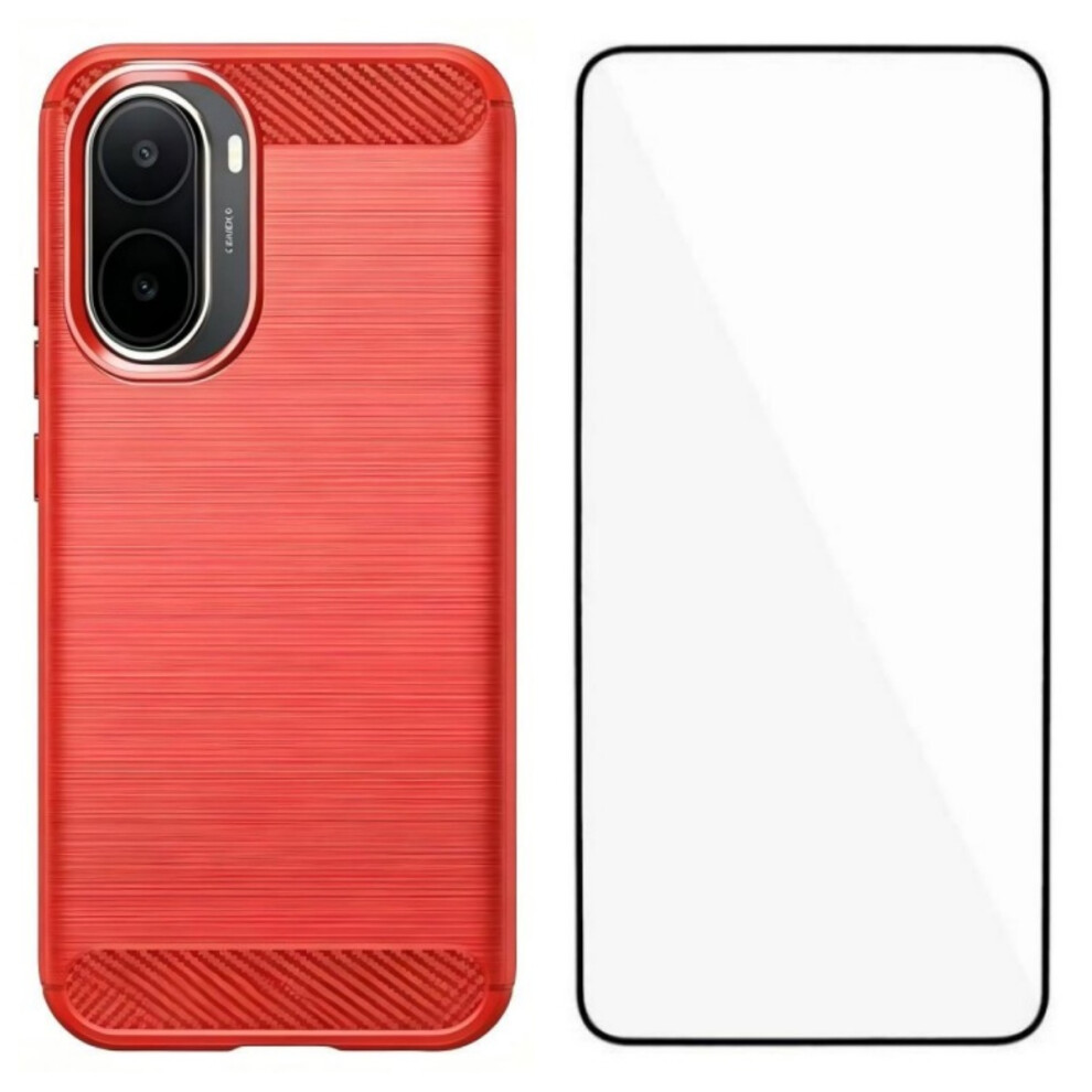(Red) Phone Cover For Xiaomi Mi A7 Pro 4G (171.56Mm) / Xiaomi Poco C85x 5G Case With Screen Film Ls Ser Red 6914299261124