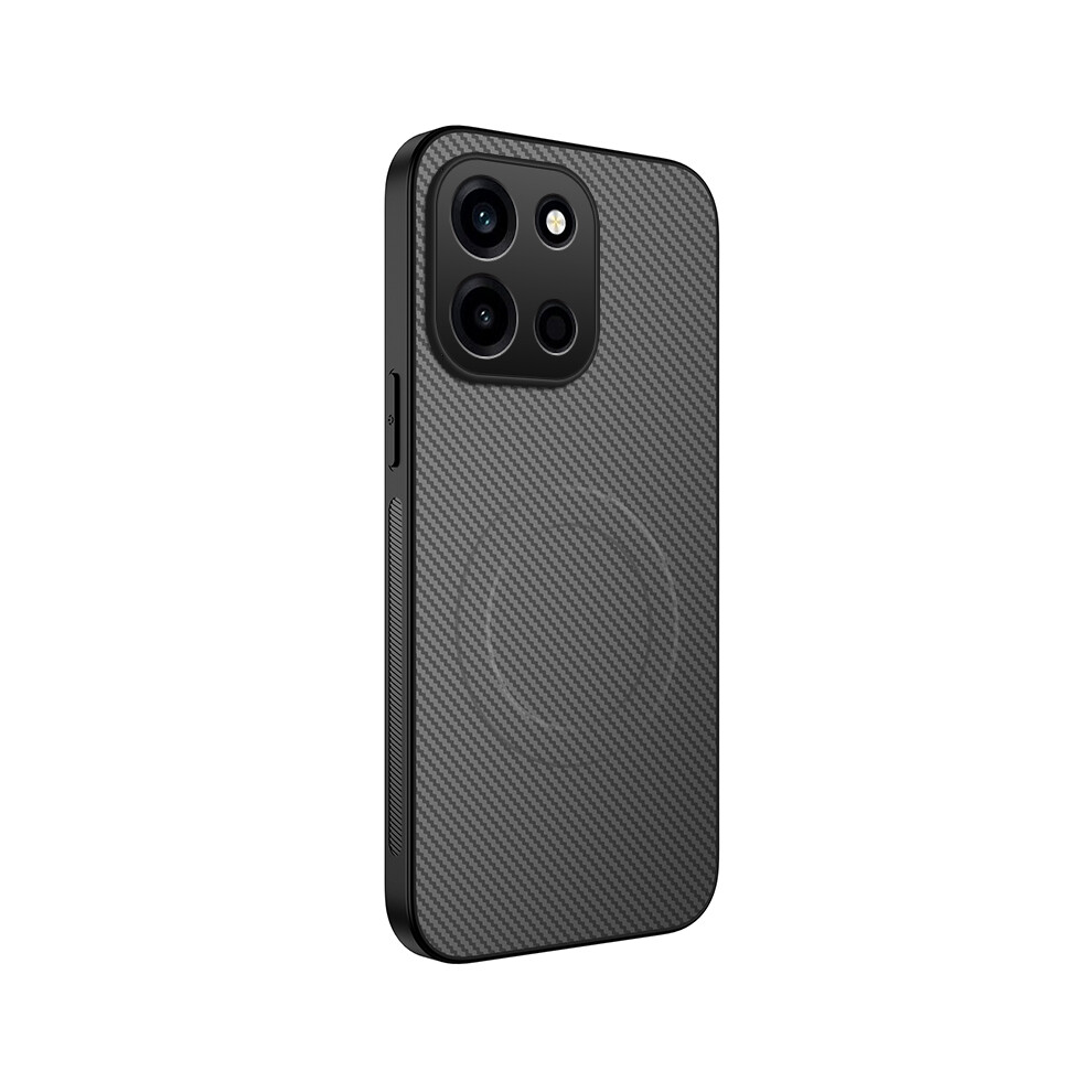 (Grey) Phone Cover For Oneplus Turbo 6 5G Tq Series Magnetic Case Carbon Fiber Texture Pc Tpu Phone Cover Grey 6914298308301
