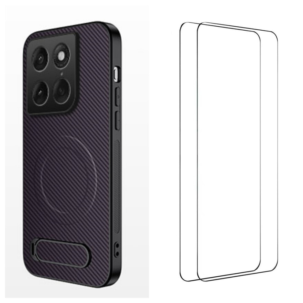 (Purple) Phone Cover For Motorola Moto X70 Air Pro 5G / Motorola Signature 5G Qt1 Series Magnetic Case With 2 Purple 6914296831221