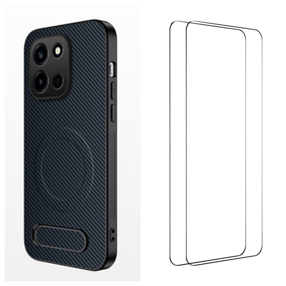 (Sapphire) Phone Cover For Oneplus Turbo 6 5G Qt1 Series Magnetic Case With 2Pcs Tempered Glass Films Kickstand Blue 6914290284603