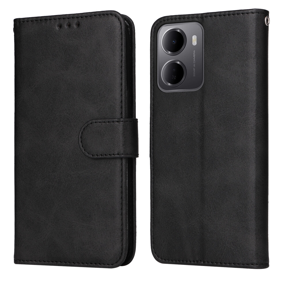(Black) Phone Cover For Xiaomi Redmi 15A 5G Case Wallet Pu Leather Folio Flip Phone Cover Black 6914292334658