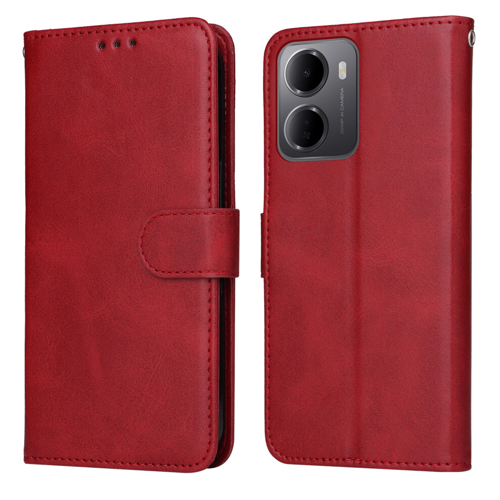 (Red) Phone Cover For Xiaomi Mi 15A 5G Case Wallet Pu Leather Folio Flip Phone Cover Red 6914295833523