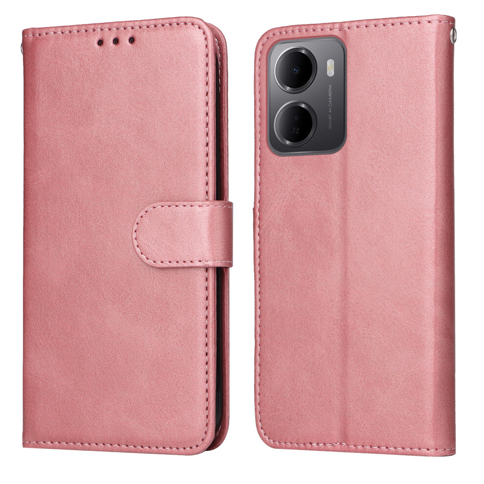 (Pink) Phone Cover For Xiaomi Redmi 15A 5G Case Wallet Pu Leather Folio Flip Phone Cover Pink 6914297182858