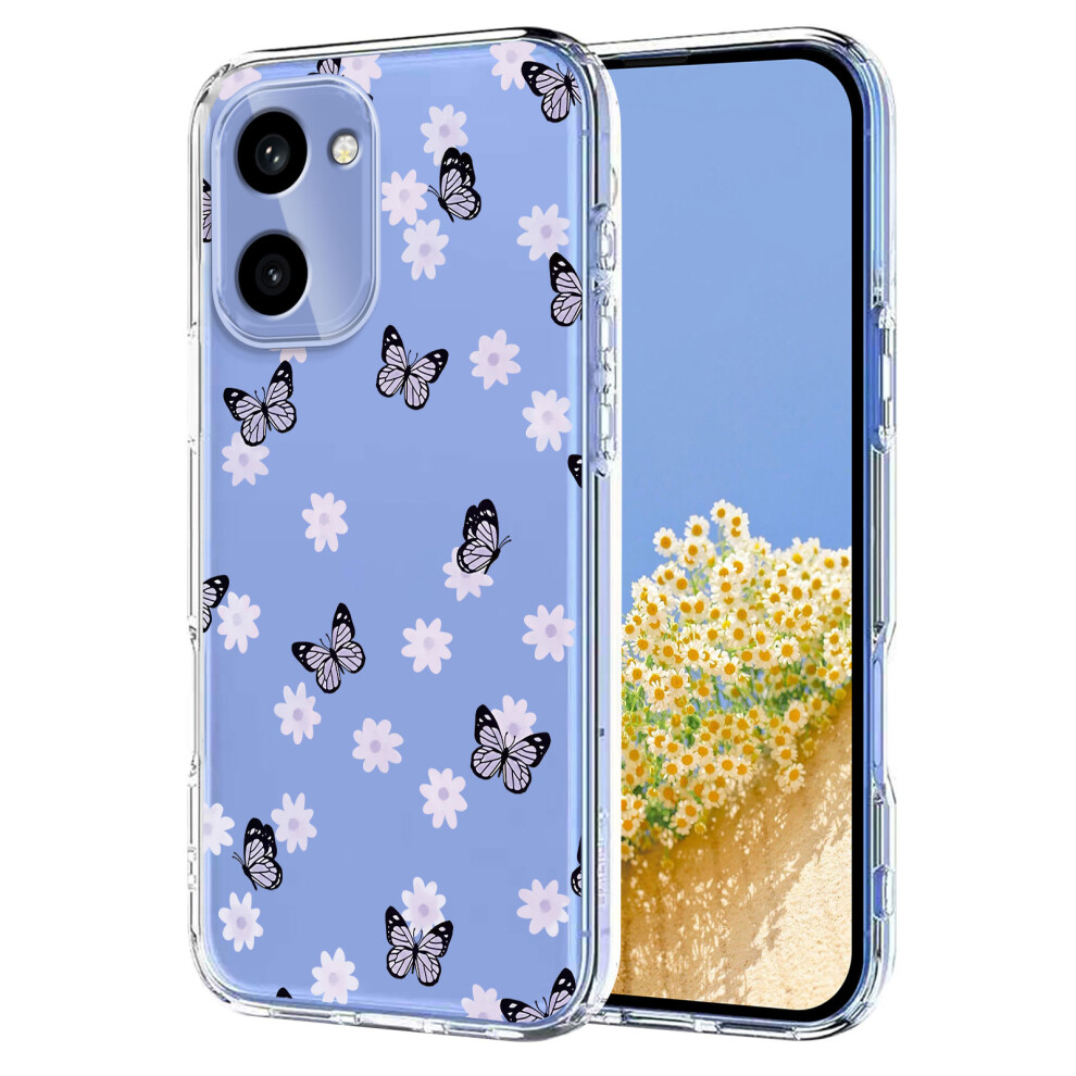 (Butterflies) Phone Cover For Oneplus Ace 6 5G / Oneplus Ace 6T 5G / Oneplus 15R 5G Case Butterfly Floral Pattern 6914296973686