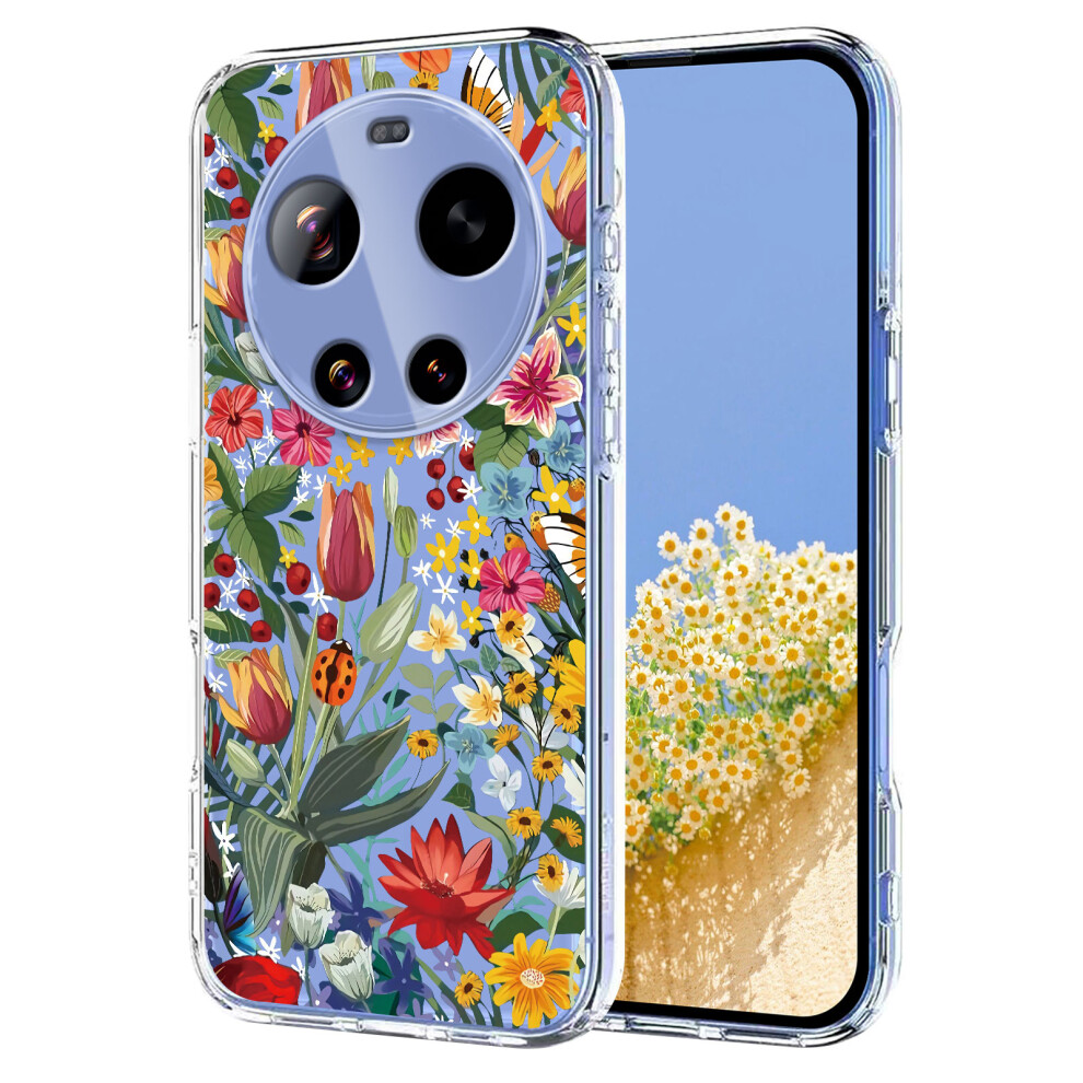 (Lilies) Phone Cover For Xiaomi 17 Ultra 5G Case Butterfly Floral Pattern Printing Tpu Phone Back Cover 6914292377211