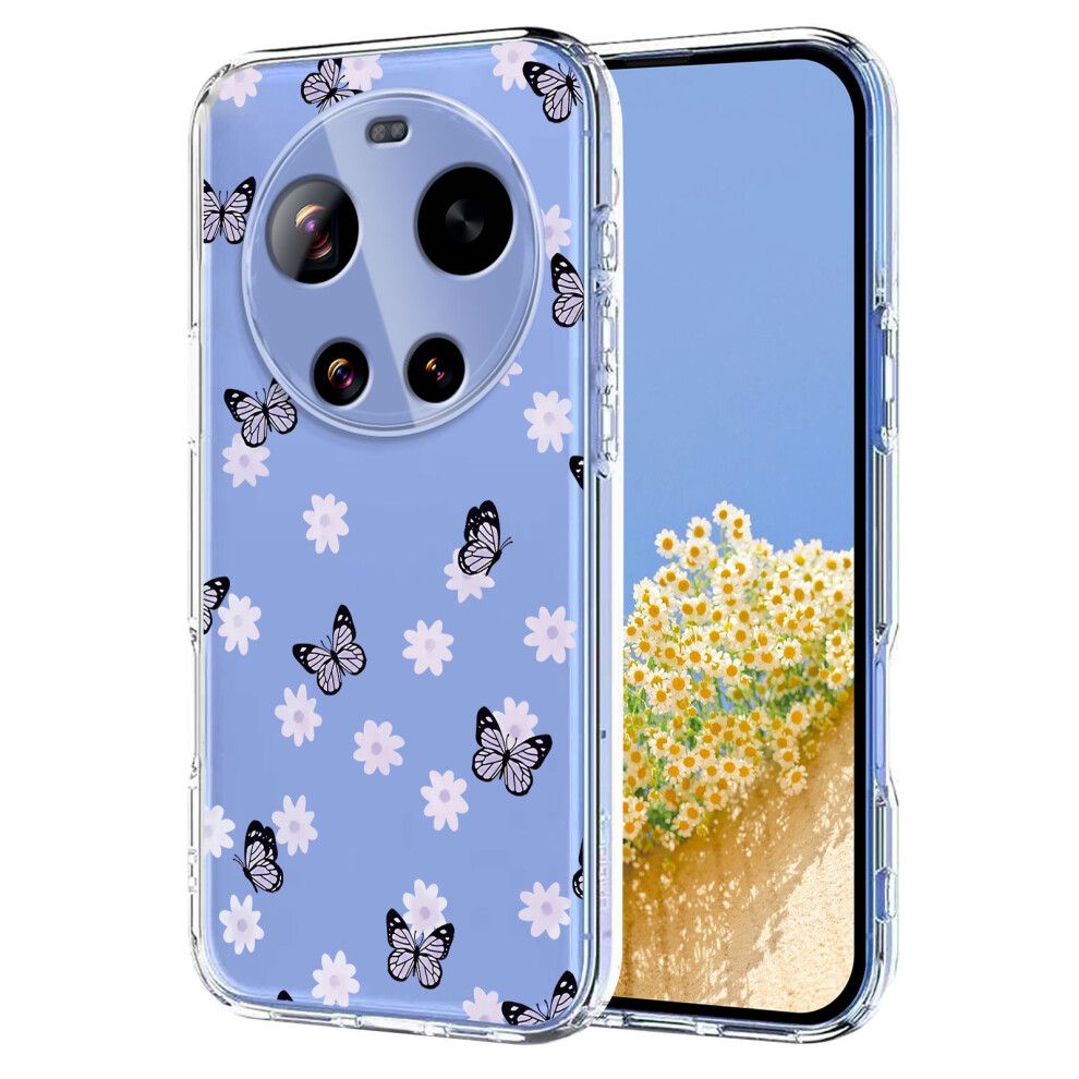 (Butterflies) Phone Cover For Xiaomi 17 Ultra 5G Case Butterfly Floral Pattern Printing Tpu Phone Back Cover 6914295430234