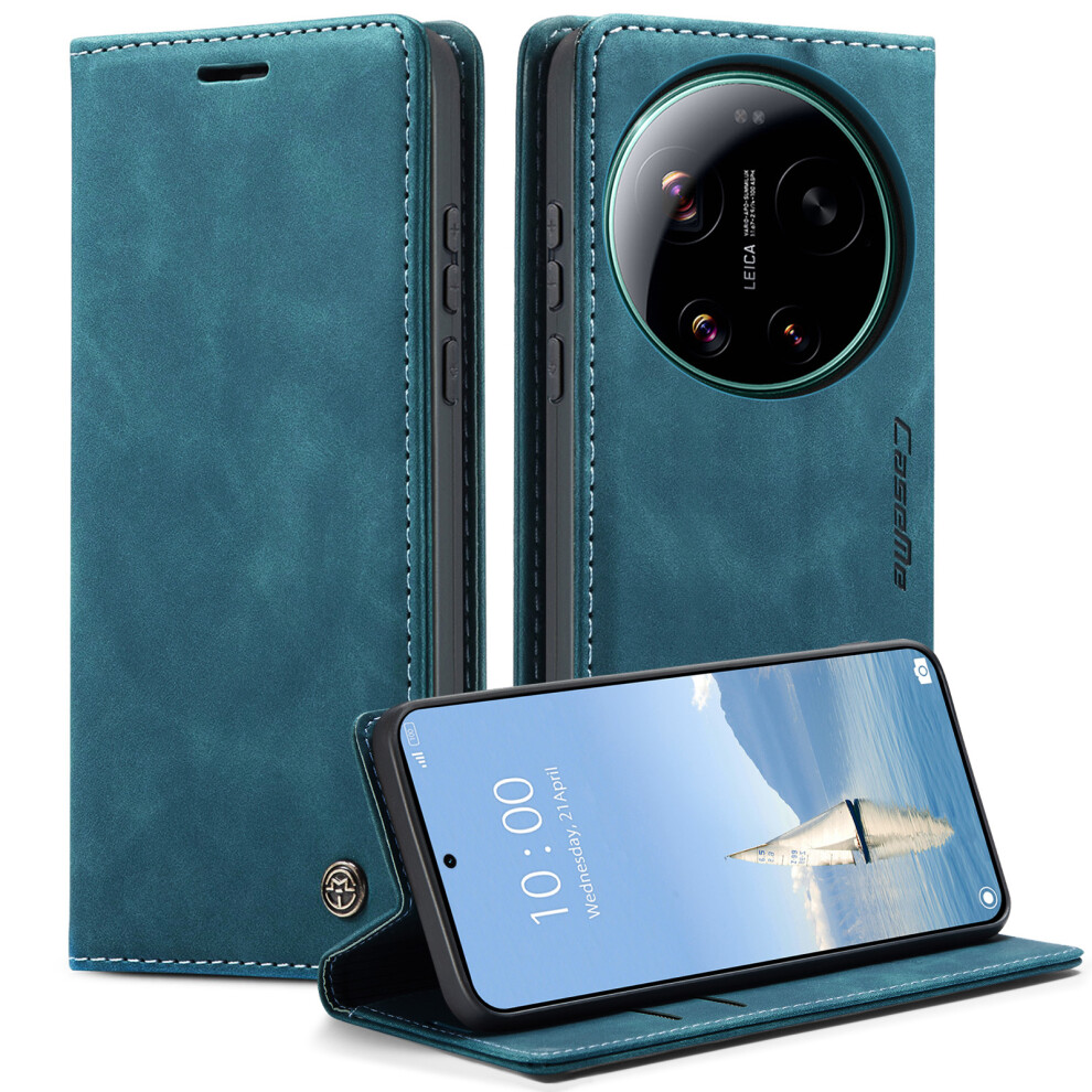 (Blue) Phone Cover For Xiaomi 17 Ultra 5G Wallet Case 013 Series Pu Leather Phone Cover Stand Blue 6914296878400
