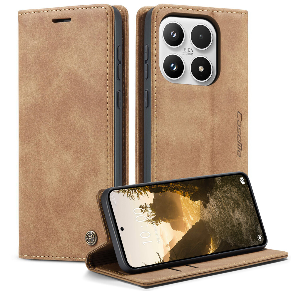 (Brown) Phone Cover For Xiaomi 17 Wallet Case 013 Series Pu Leather Phone Cover Stand Brown 6914291573256