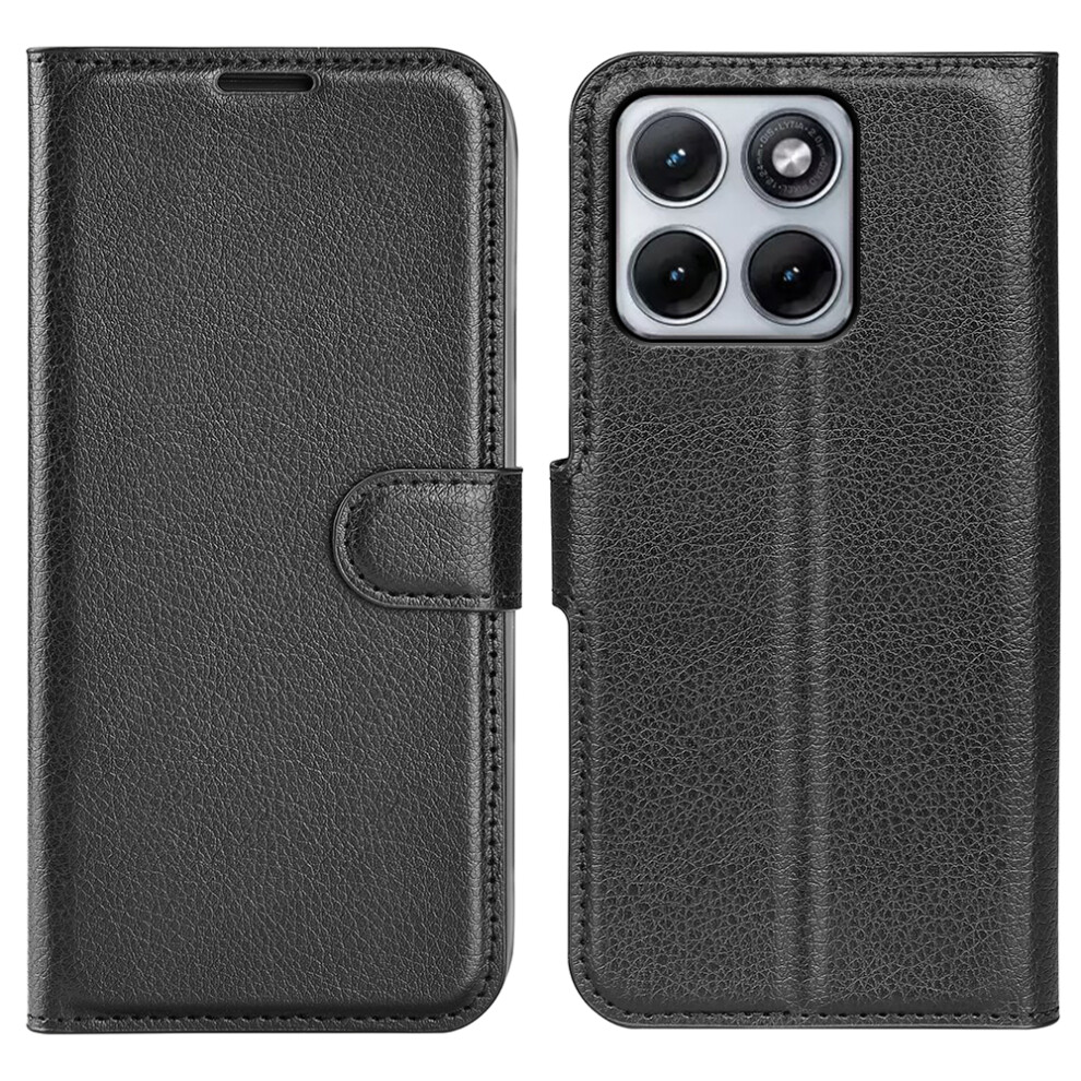 (Black) Phone Cover For Motorola Edge 70 Fusion+ 5G / Motorola Edge 70 Fusion 5G Case Litchi Texture Shockpr Black 6914296202311