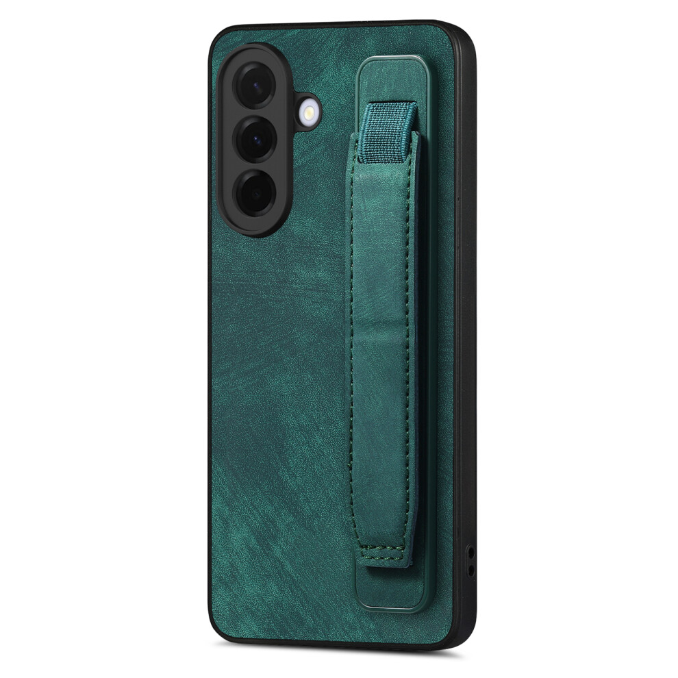 (Green) Phone Cover For Samsung Galaxy A27 Case With Wristband Kickstand Leather + Tpu Phone Cover Green 6914298902707