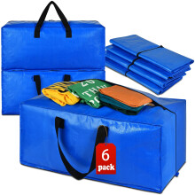 Sacs de déménagement ultra-résistants, 93 L, pliables, lot de 6