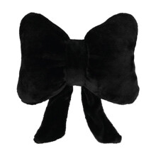 Coussin décoratif doux en forme de nœud papillon, 45 x 45 cm