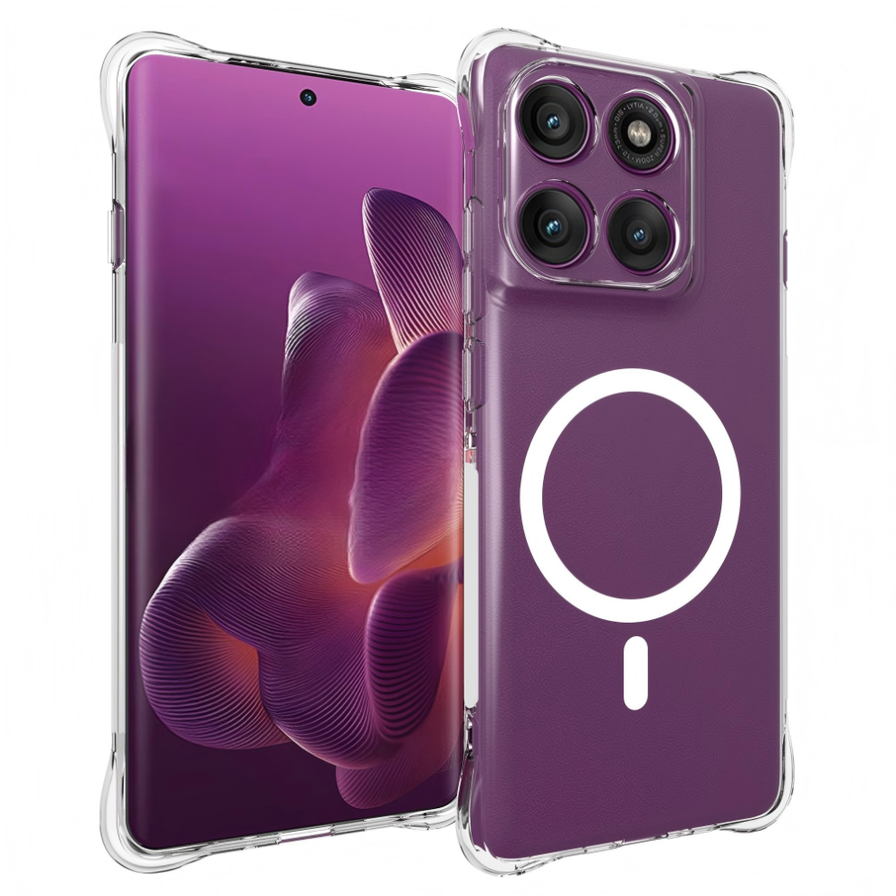(Transparent) Phone Cover For Motorola Edge 60 5G / Motorola Edge 60 Fusion 5G Tm1 Series 2.0Mm Magnetic Case Cl 6914291044091