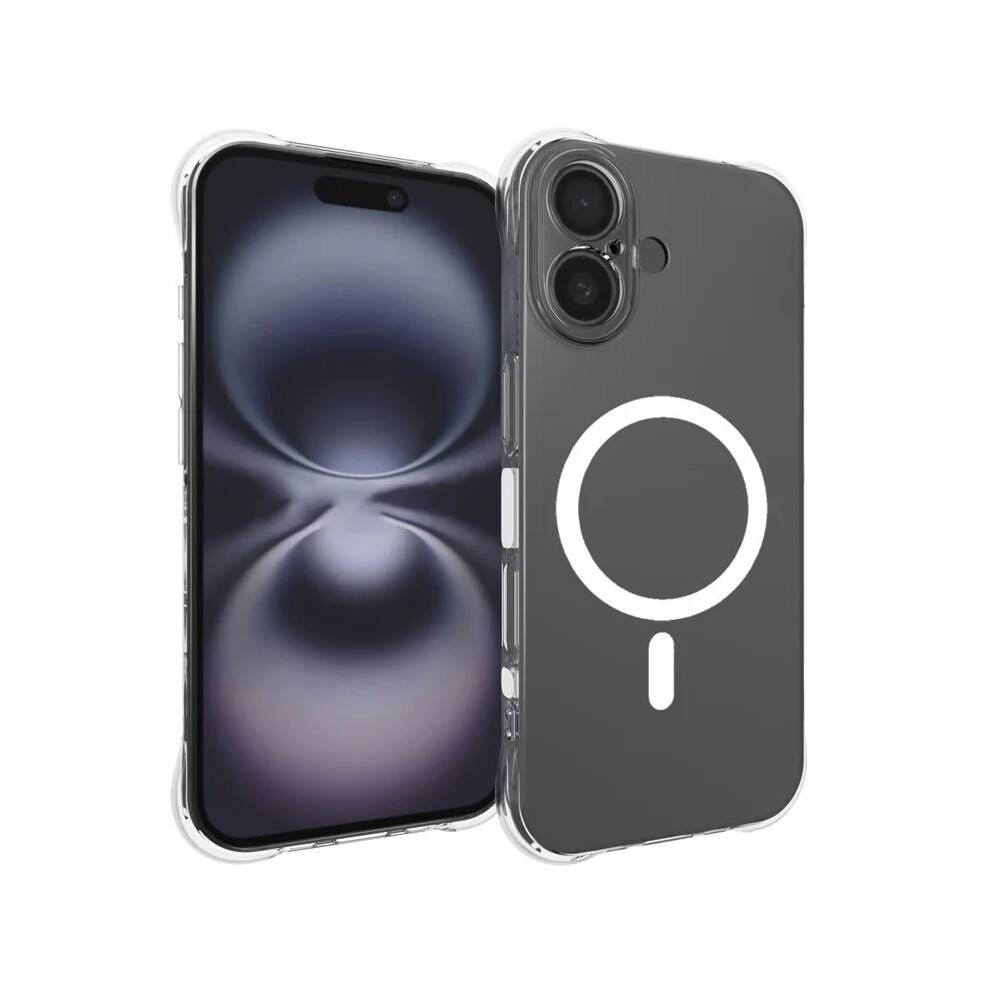 (Transparent) Phone Cover For Iphone 17 Tm1 Series 2.0Mm Magnetic Case Clear Tpu Phone Back Cover 6914291102937