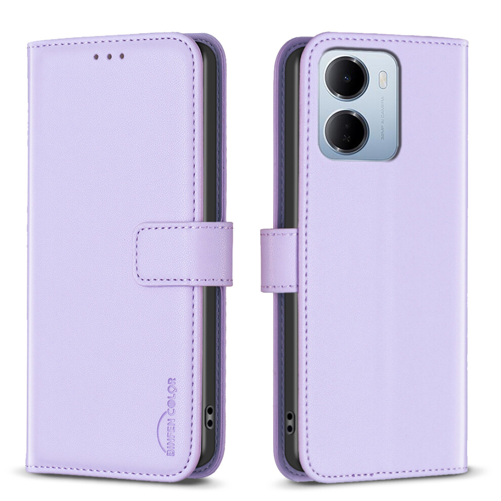(Purple) Phone Cover For Xiaomi Redmi 15A 5G Bf17 Phone Case Wallet Folio Flip Leather Cover Purple 6914293604613