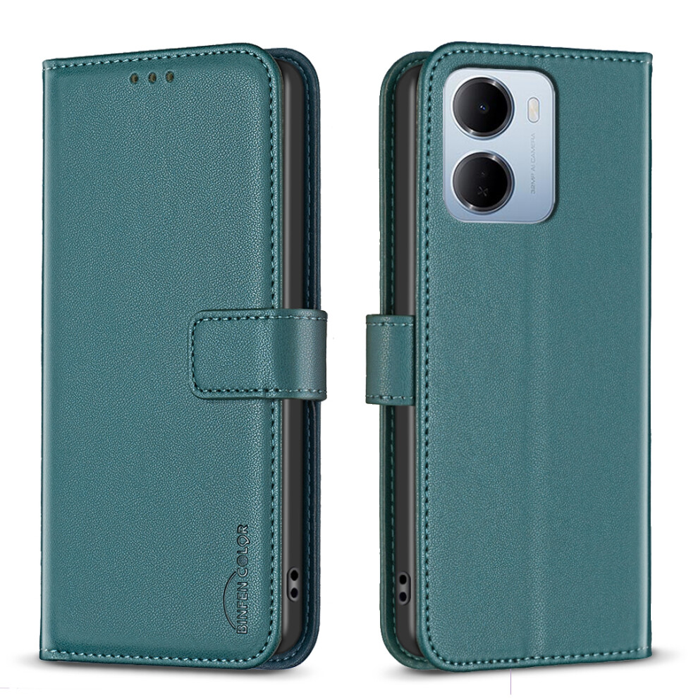 (Green) Phone Cover For Xiaomi Redmi 15A 5G Bf17 Phone Case Wallet Folio Flip Leather Cover Green 6914297235424