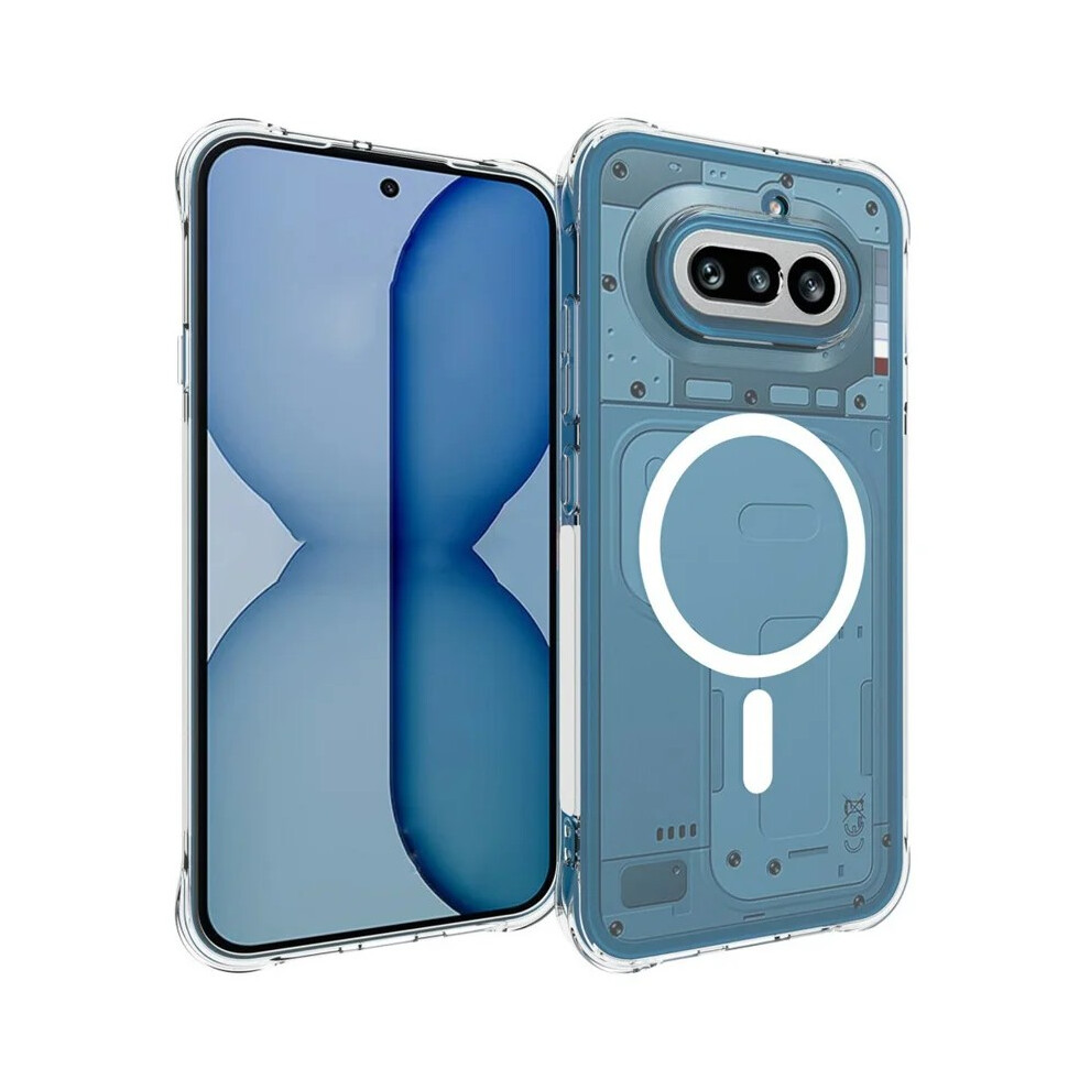 (Transparent) Phone Cover For Nothing Phone (4A) Tm1 Series 2.0Mm Magnetic Case Clear Tpu Phone Back Cover 6914290497843