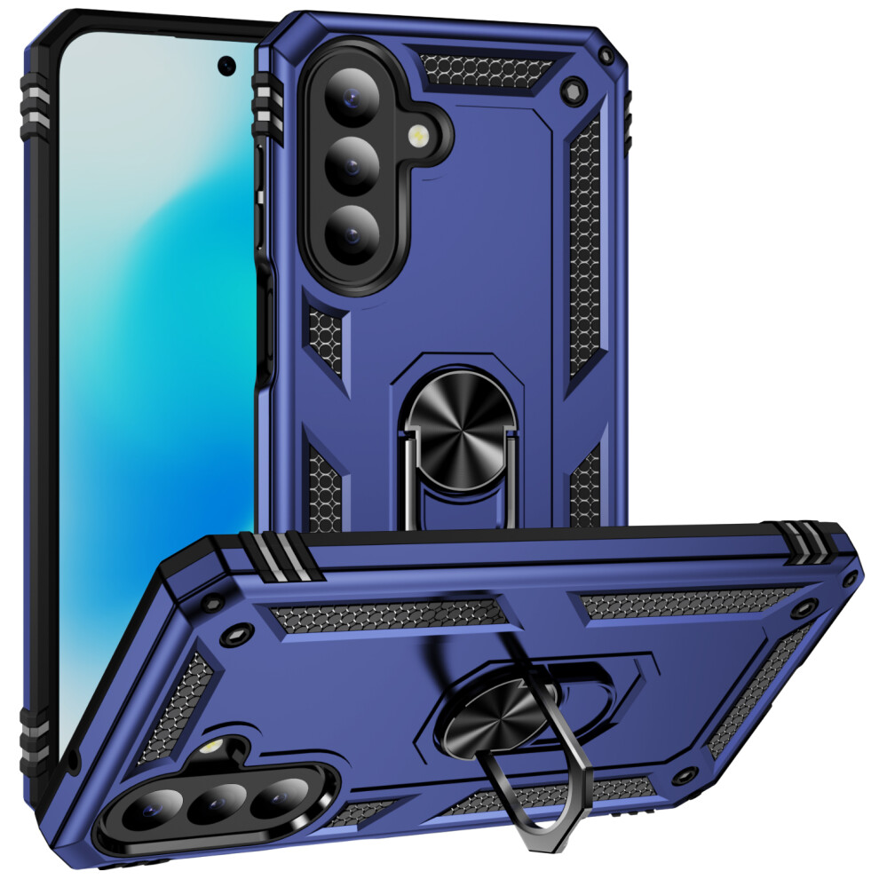 (Blue) Phone Cover For Samsung Galaxy A27 Case Pc + Tpu Phone Cover With Kickstand Blue 6914297989587