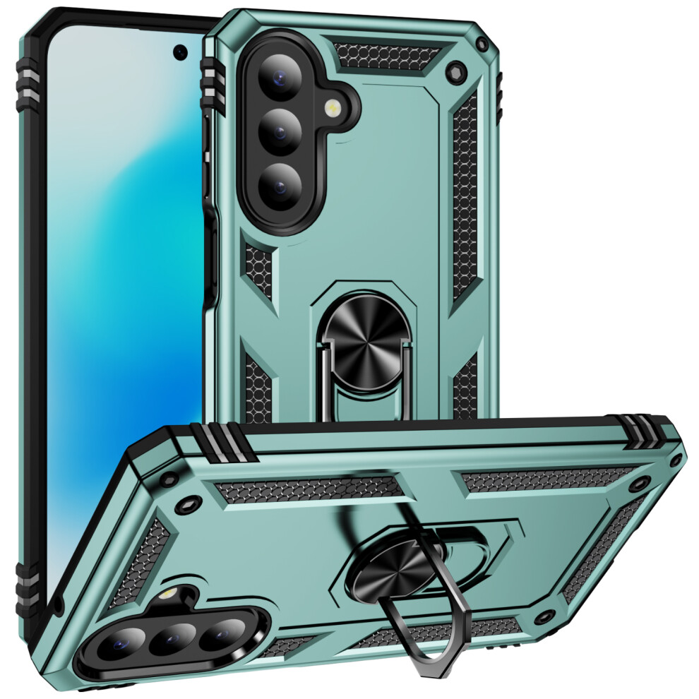 (Blackish ) Phone Cover For Samsung Galaxy A27 Case Pc + Tpu Phone Cover With Kickstand Green 6914291577636