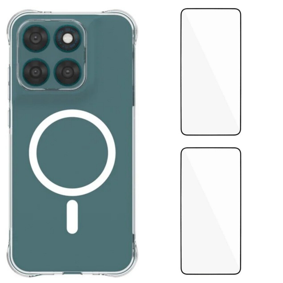 (Transparent) Phone Cover For Motorola Moto G67 5G / Motorola Moto G77 5G Wl1 Series 2.0Mm Magnetic Case Clear T 6914294546141