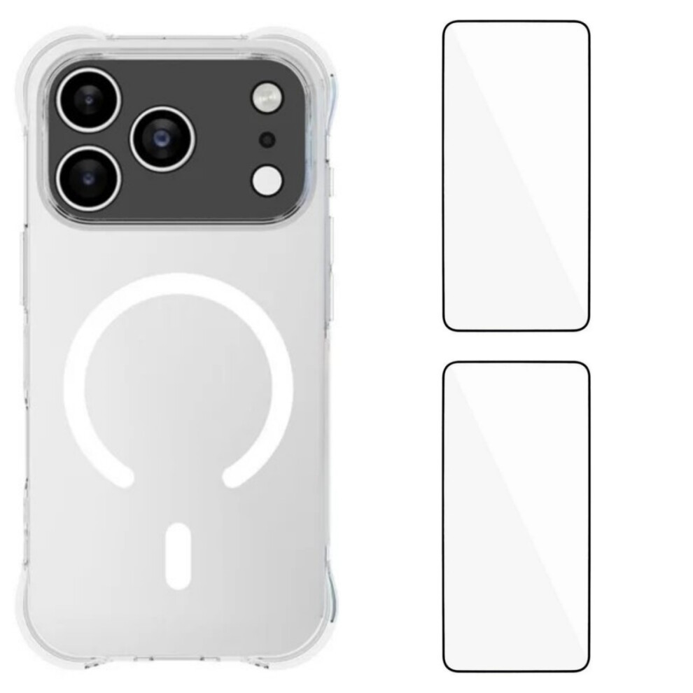 (Transparent) Phone Cover For Iphone 17 Pro Wl1 Series 2.0Mm Magnetic Case Clear Tpu Phone Back Cover With 2Pcs 6914299439400