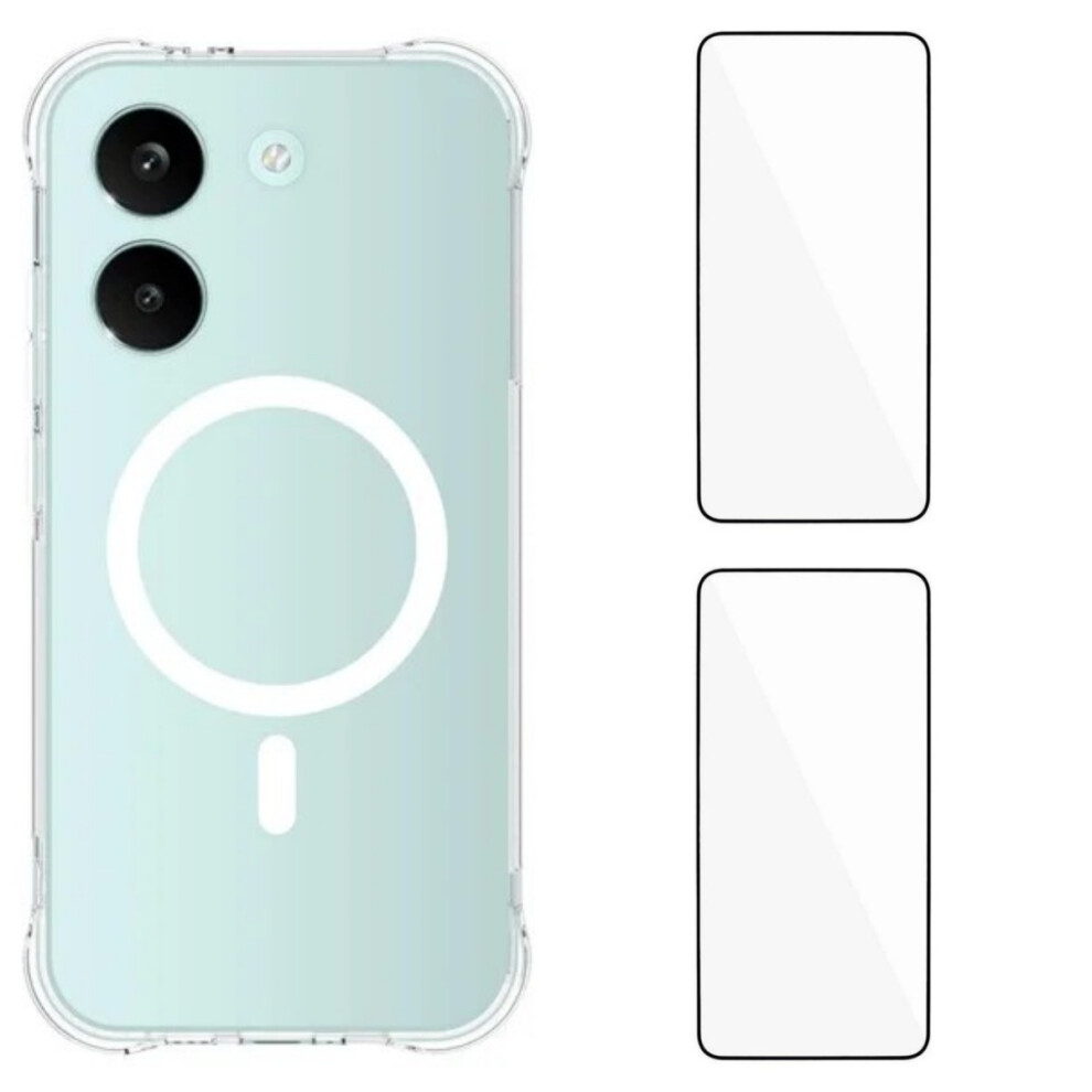 (Transparent) Phone Cover For Xiaomi Poco X8 Pro 5G / Xiaomi Redmi Turbo 5 5G Wl1 Series 2.0Mm Magnetic Case Cle 6914296306590