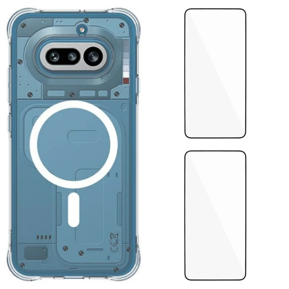 (Transparent) Phone Cover For Nothing Phone (4A) Wl1 Series 2.0Mm Magnetic Case Clear Tpu Phone Back Cover With 6914299213987