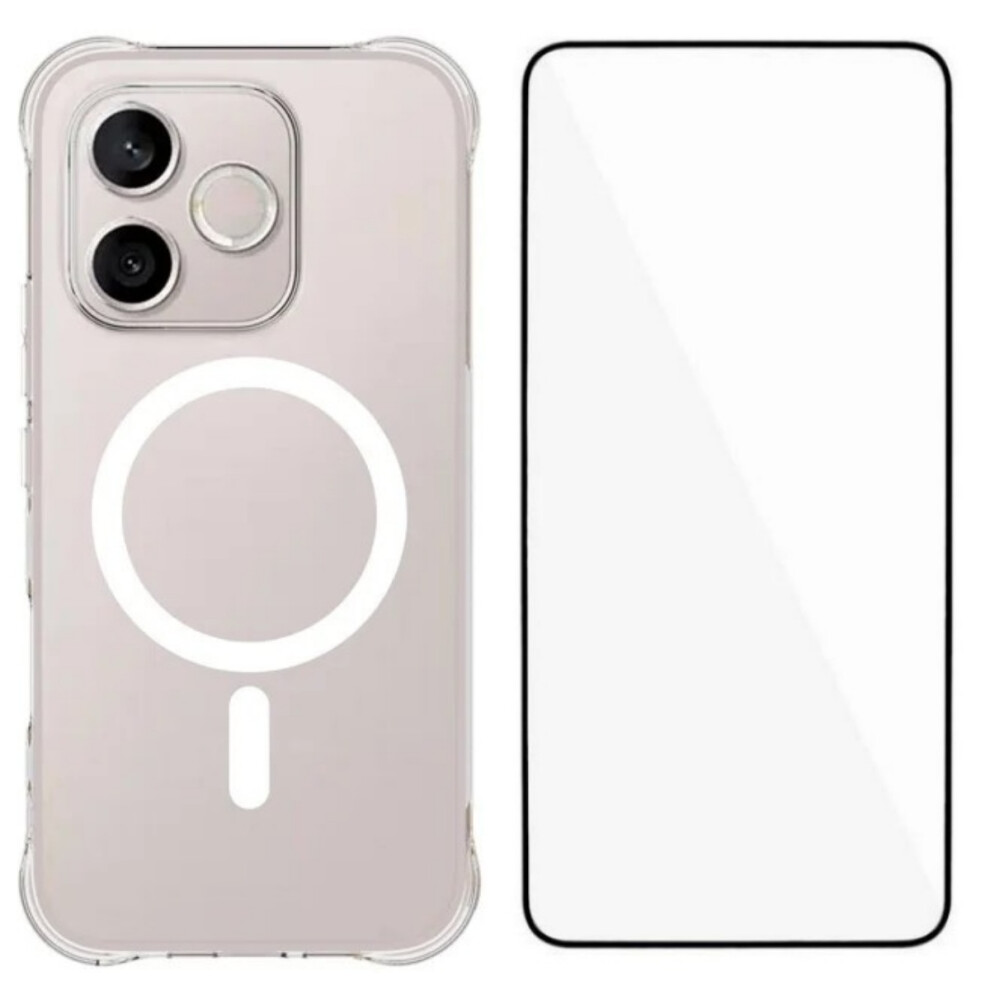 (Transparent) Phone Cover For Honor 600 Lite 5G Wl2 Series 2.0Mm Magnetic Case Clear Tpu Phone Back Cover With S 6914292185014