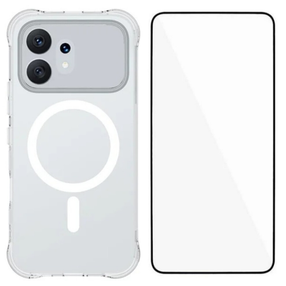 (Transparent) Phone Cover For Honor 600 5G Wl2 Series 2.0Mm Magnetic Case Clear Tpu Phone Back Cover With Screen 6914296335880