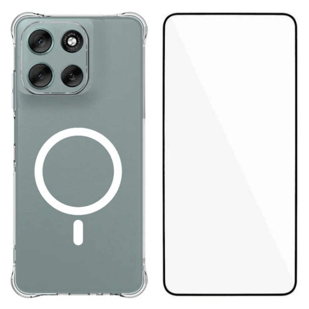 (Transparent) Phone Cover For Motorola Moto G56 5G Wl2 Series 2.0Mm Magnetic Case Clear Tpu Phone Back Cover Wit 6914292503184