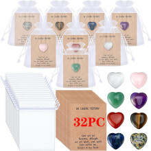 Set di pietre commemorative a forma di cuore con ricordo