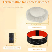 Tarro de vidrio para fermentación de masa de 1000 ml con tapa