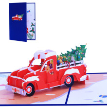 Carte de Noël 3D en forme d'arbre pop-up pour enfants, 1 pièce