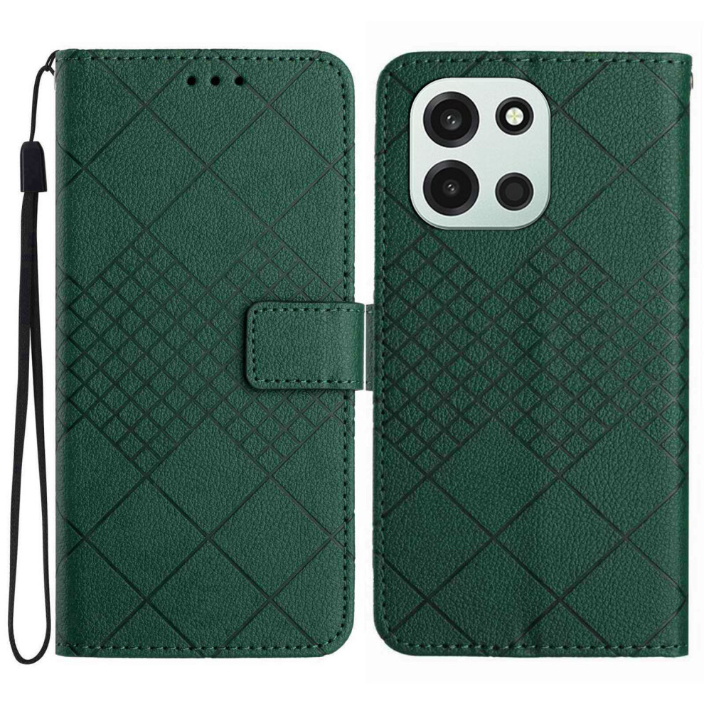 (Green) Phone Cover For Oneplus Nord 6 5G Case Wallet Imprint Pu Leather Flip Folio Phone Cover Green 6914299185413