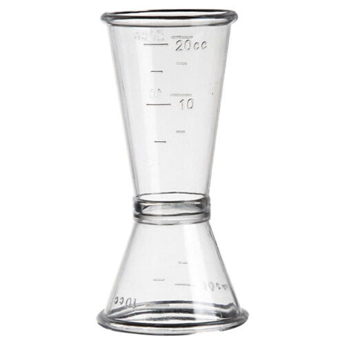 PC-hars cocktailmaatbeker voor enkele/dubbele shots