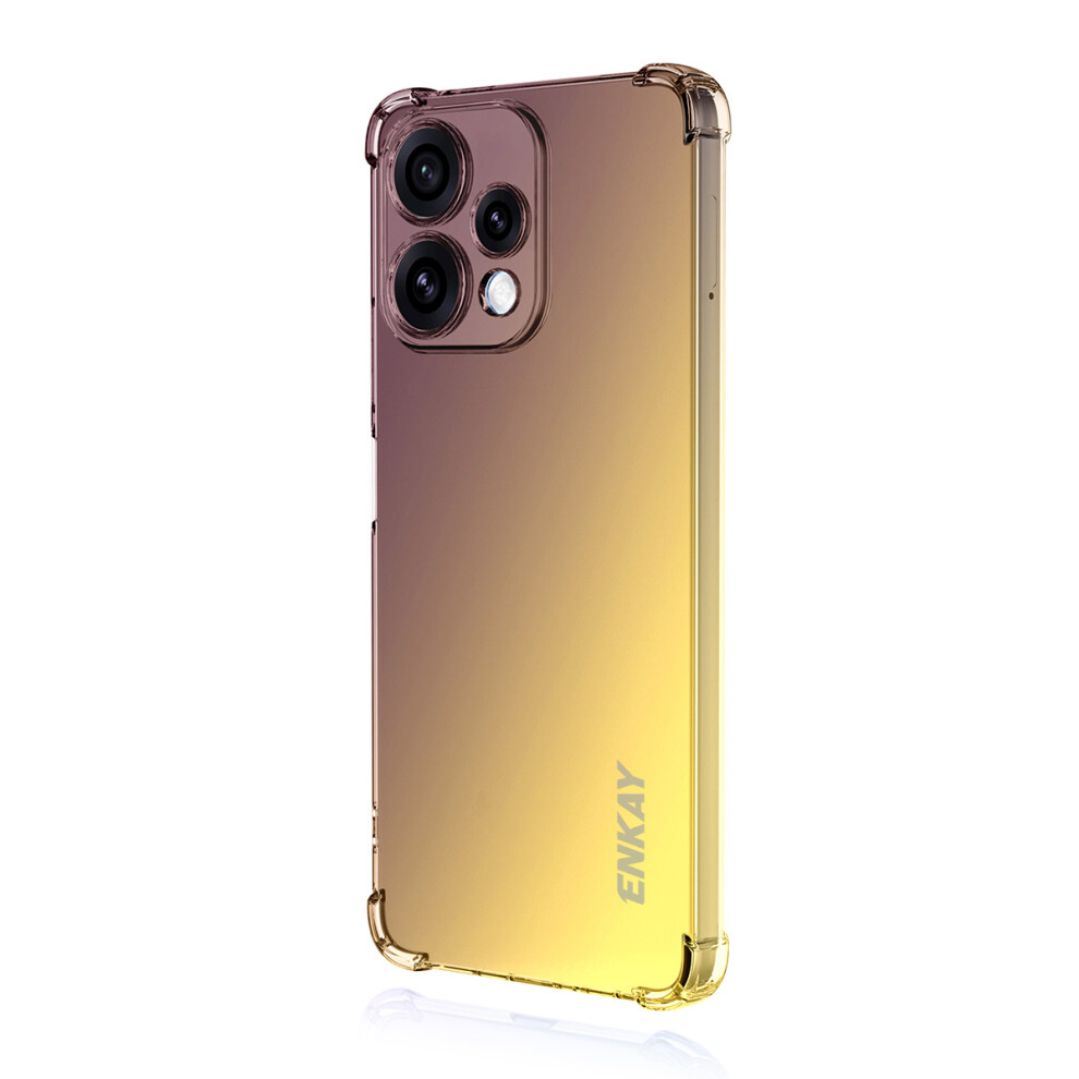 (Purple / Gold) Phone Cover For Oppo Reno15c 5G (China) / Oppo Reno15 5G (Global) Tpu Case Thickened Four Corner Gold,Purple 6914292398520