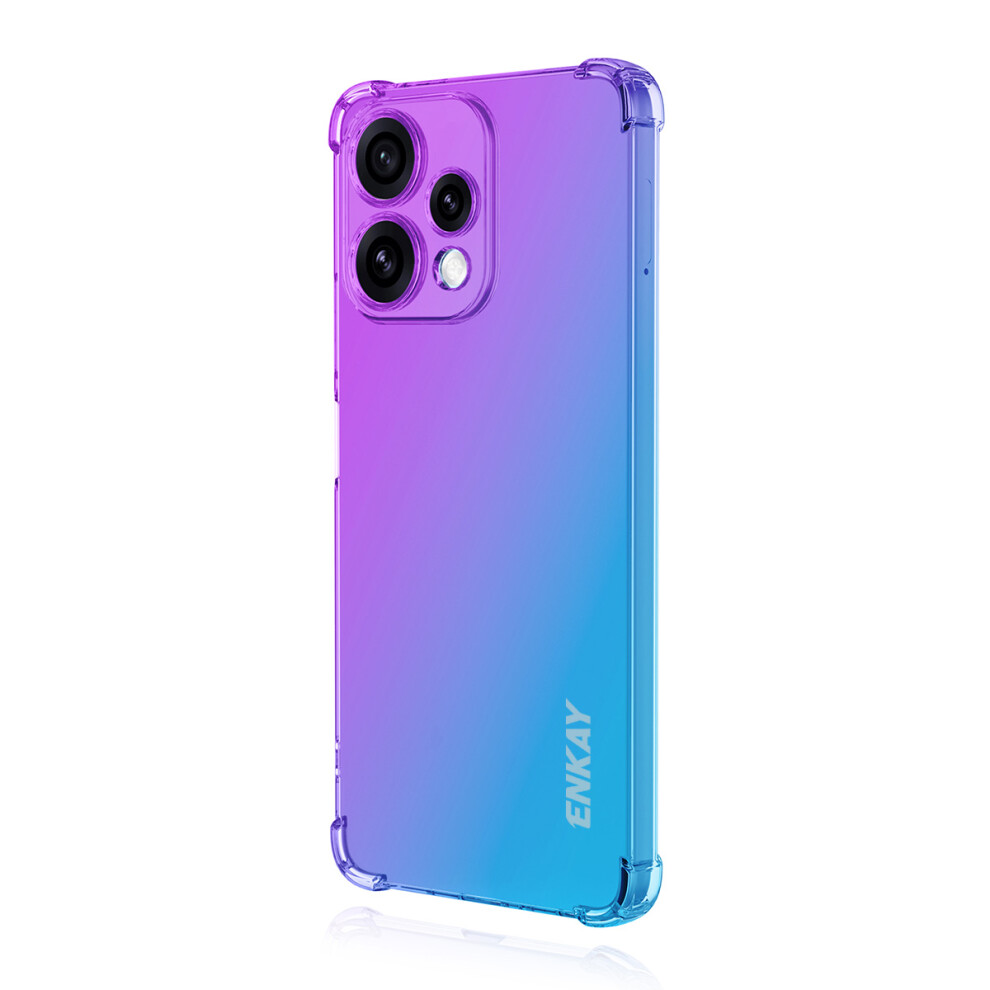 (Purple / Blue) Phone Cover For Oppo Reno15c 5G (China) / Oppo Reno15 5G (Global) Tpu Case Thickened Four Corner Blue,Purple 6914295301992